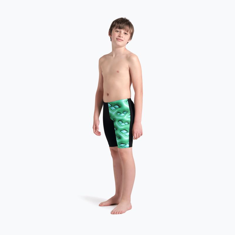 Gyerek úszónadrág arena Foam Swim Jammer black/soft green multi 6