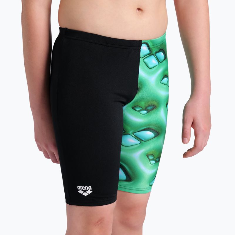 Gyerek úszónadrág arena Foam Swim Jammer black/soft green multi 8