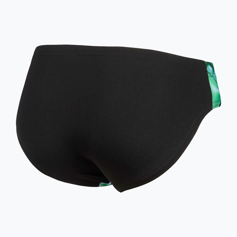 Gyerek úszónadrág arena Foam Swim Briefs black/soft green multi 4