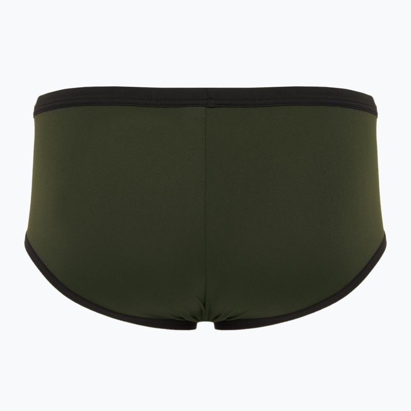 Férfi úszónadrág arena One Low Waist Short Big Logo dark sage/black 2