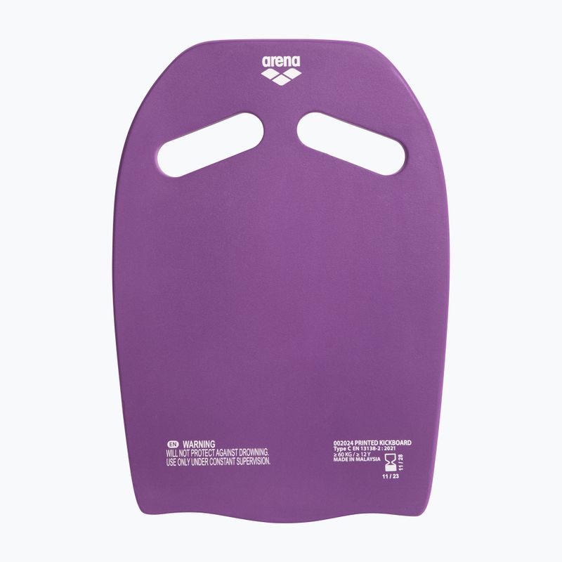 Arena Printed Kickboard szilva/artic lime úszódeszka