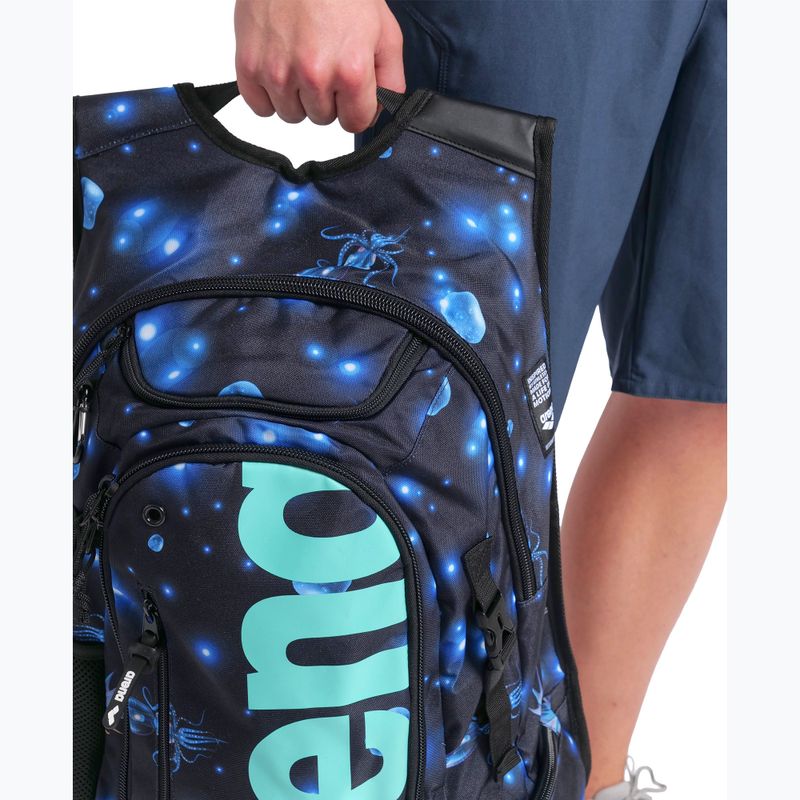 Arena Fastpack 3.0 Allover 40 l aqua úszó hátizsák 5