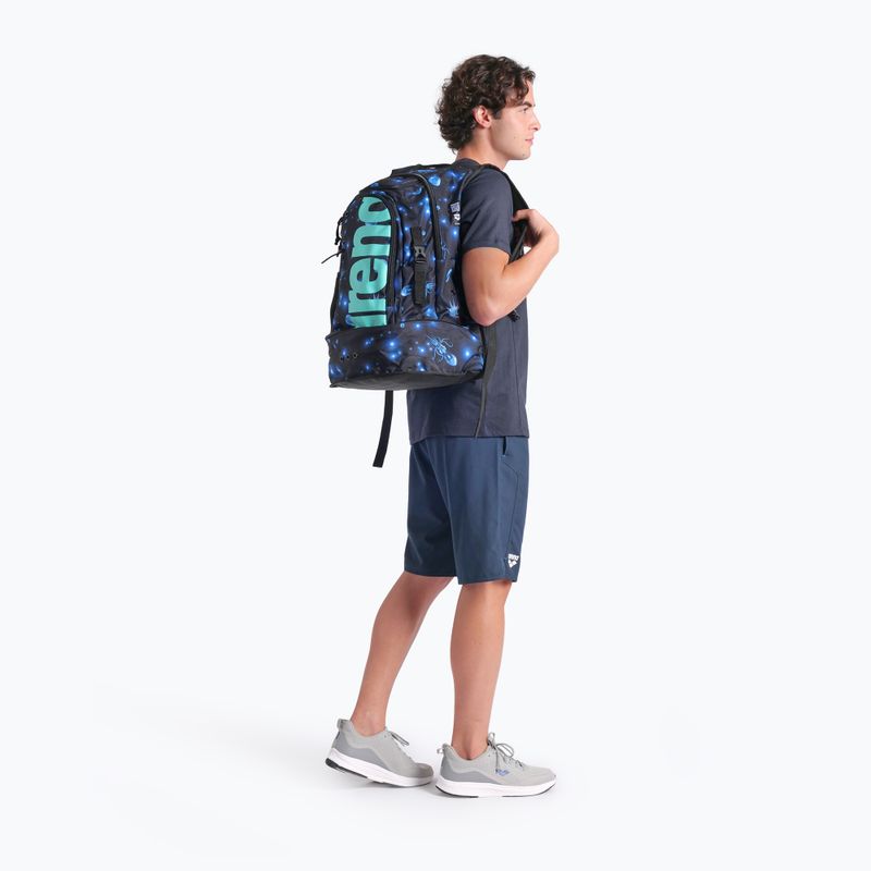 Arena Fastpack 3.0 Allover 40 l aqua úszó hátizsák 9