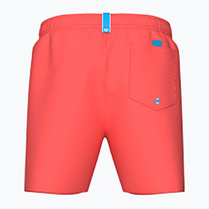 Férfi arena Fundamentals Boxer R úszónadrág sötétlila/calypso coral 2