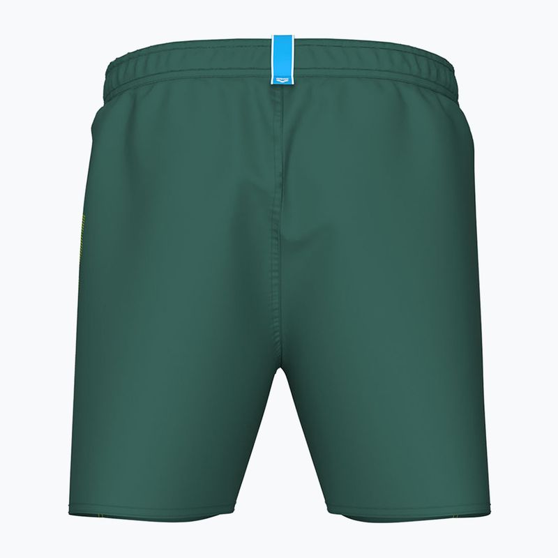 Férfi arena Fundamentals Arena Logo Boxer R artic lime/mangrove fürdőruházat rövidnadrág 4