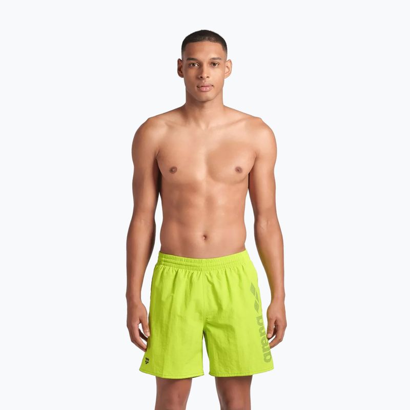Férfi arena Fundamentals Arena Logo Boxer R artic lime/mangrove fürdőruházat rövidnadrág 3