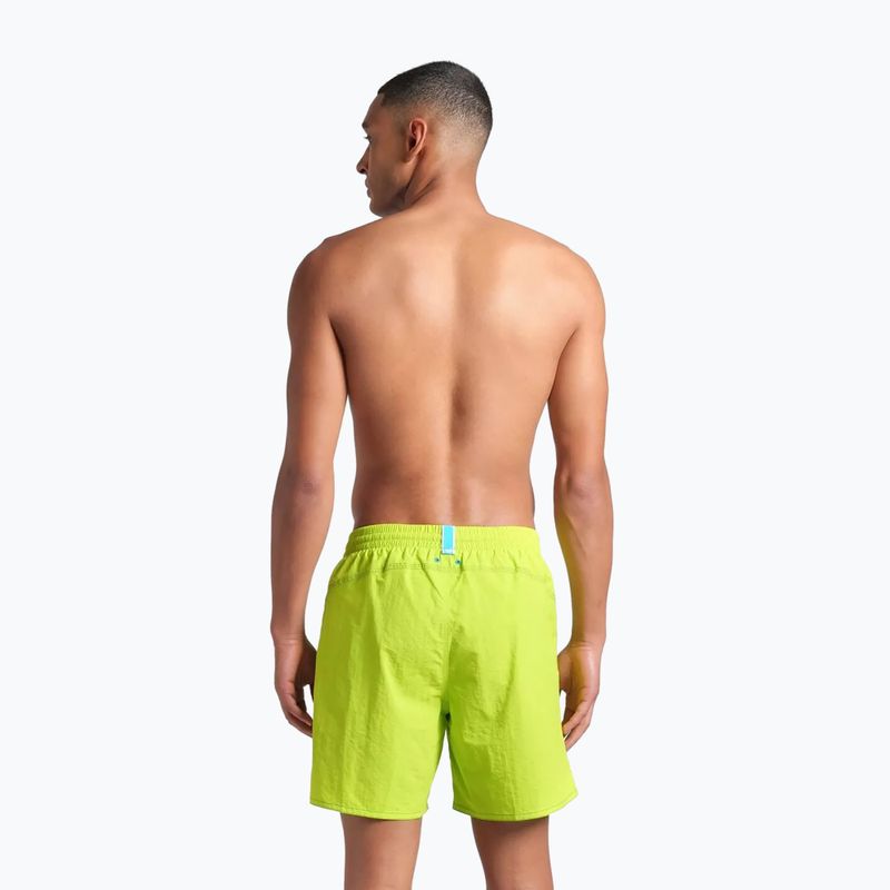 Férfi arena Fundamentals Arena Logo Boxer R artic lime/mangrove fürdőruházat rövidnadrág 4