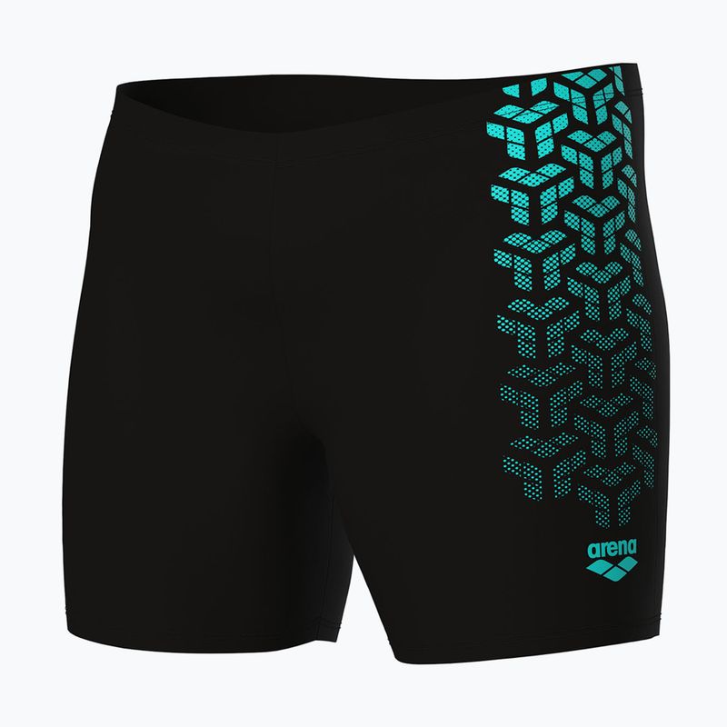 Férfi arena Kikko V Swim Mid Jammer Graphic fekete/vizes úszó boxeralsó 4