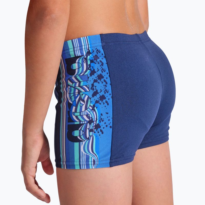 Gyermek úszó boxeralsó arena Palette Swim Short navy/navy multi 8