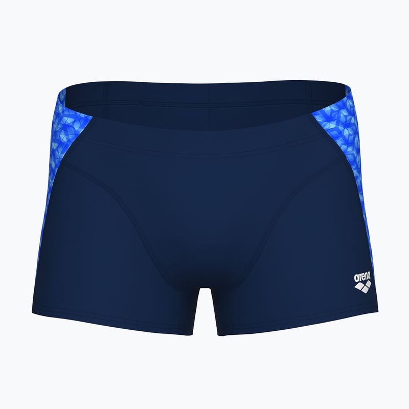Férfi arena monogramos úszónadrág navy/blue mutlti boxeralsó