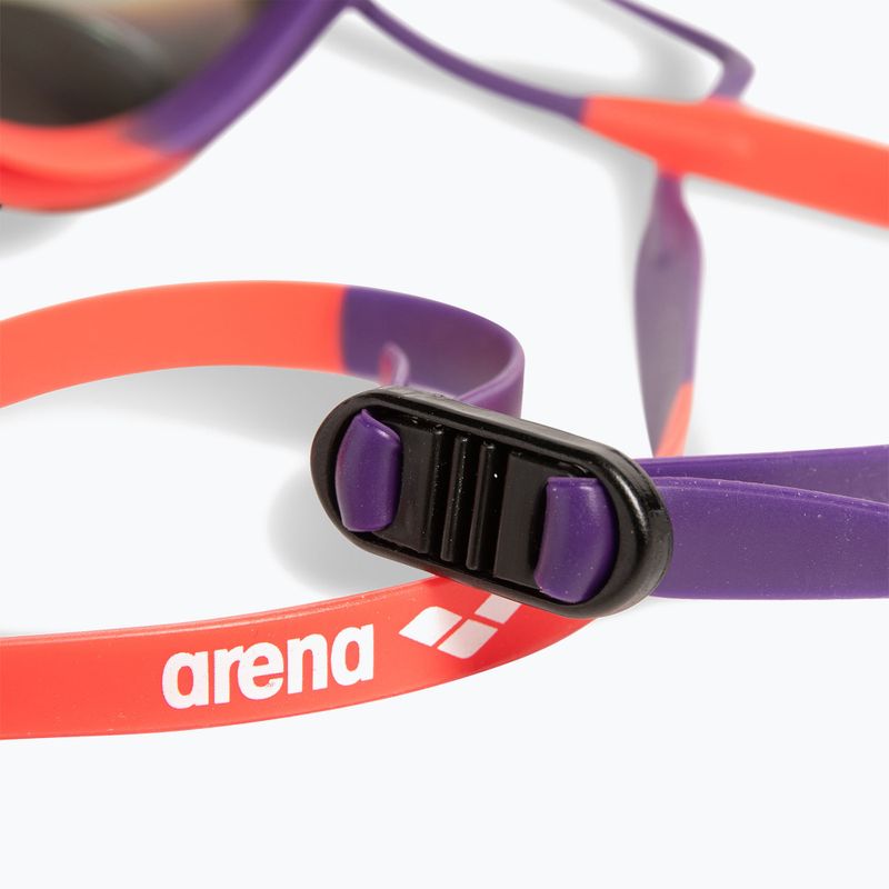 Arena Tracks Mirror réz/szilva/világos korall úszószemüveg 6