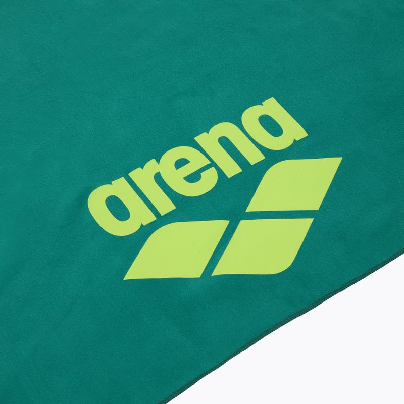 Arena mikroszálas sötét zsálya/artic lime gyorsszárító törölköző 2