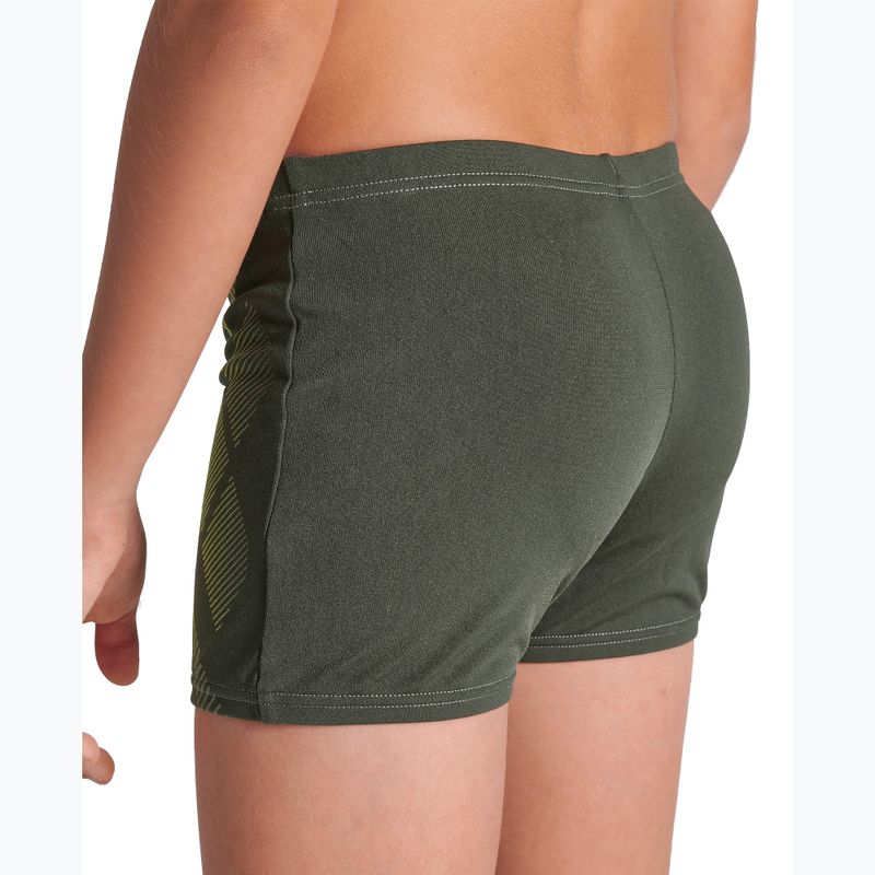 Gyermek arena Poseidonia Swim Short sötét zsálya/artic lime boxer rövidnadrág 7
