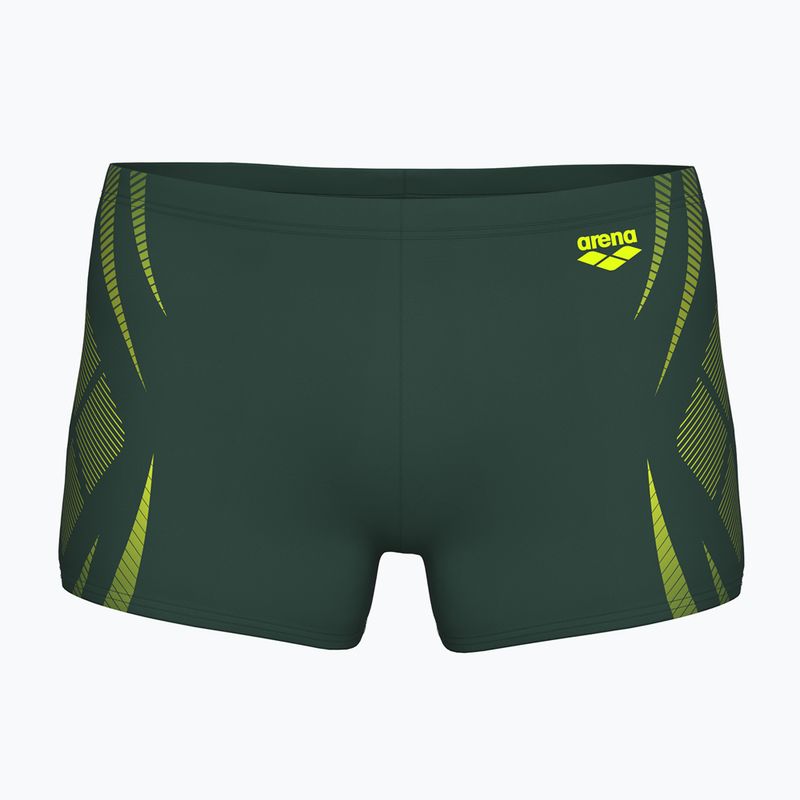 Férfi arena Poseidonia Swim Short sötét zsálya/artic lime boxer rövidnadrág