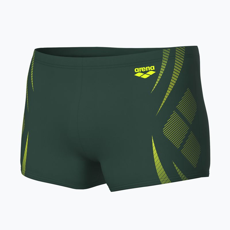 Férfi arena Poseidonia Swim Short sötét zsálya/artic lime boxer rövidnadrág 3