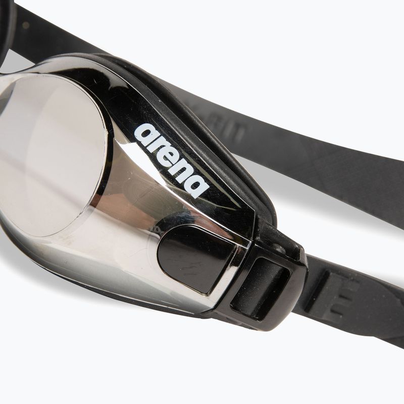 Arena Zoom X-Fit Mirror ezüst/fekete/fekete úszószemüveg 6