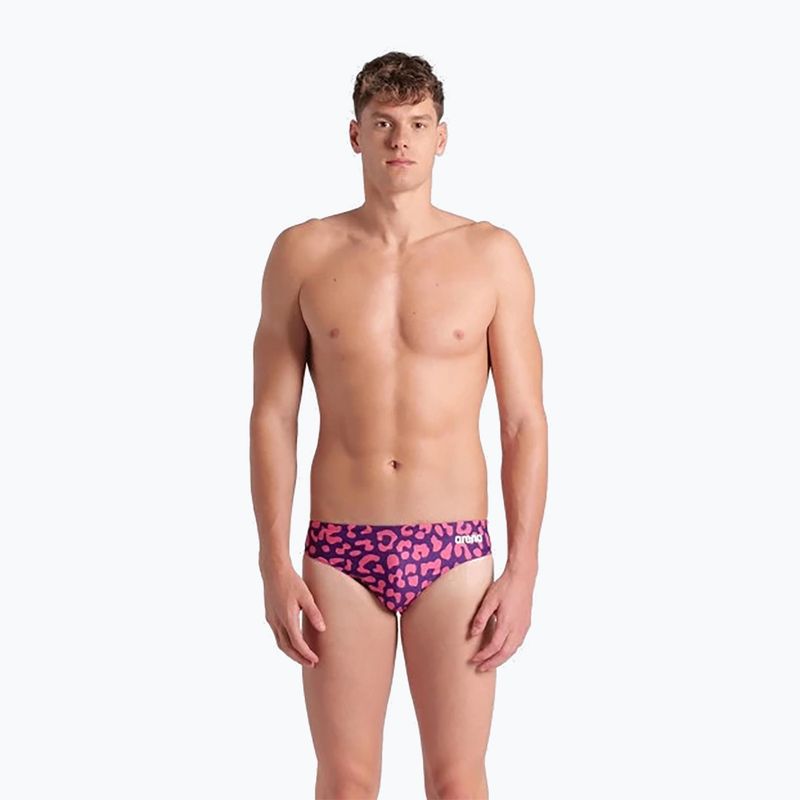 Férfi úszónadrág arena Printed Swim Briefs fuchsia multi