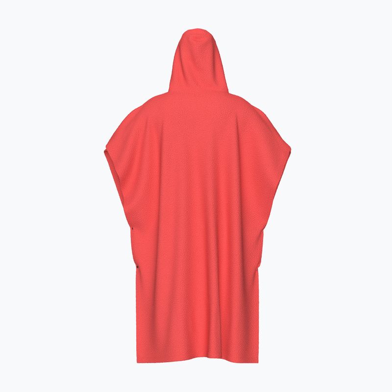 Poncsó arena Cotton Poncho calypso coral/white 2