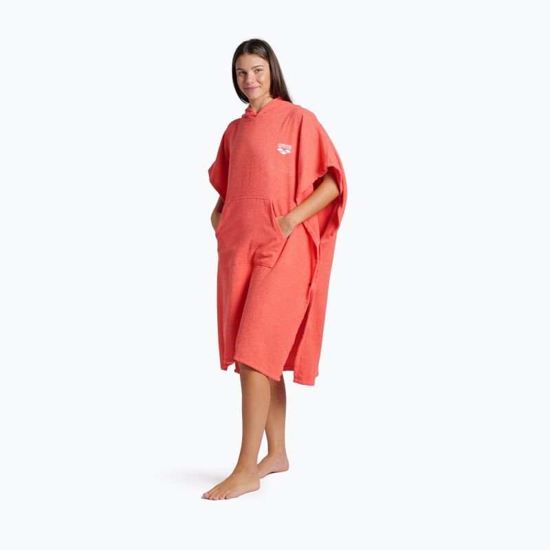 Poncsó arena Cotton Poncho calypso coral/white 8