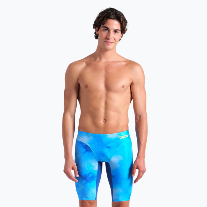 Férfi úszás jammers arena Tie-Dye Jammer Allover Print kék multi/royal 4