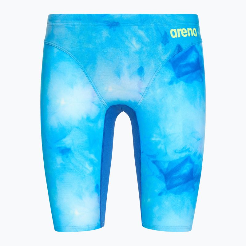Férfi úszás jammers arena Tie-Dye Jammer Allover Print kék multi/royal