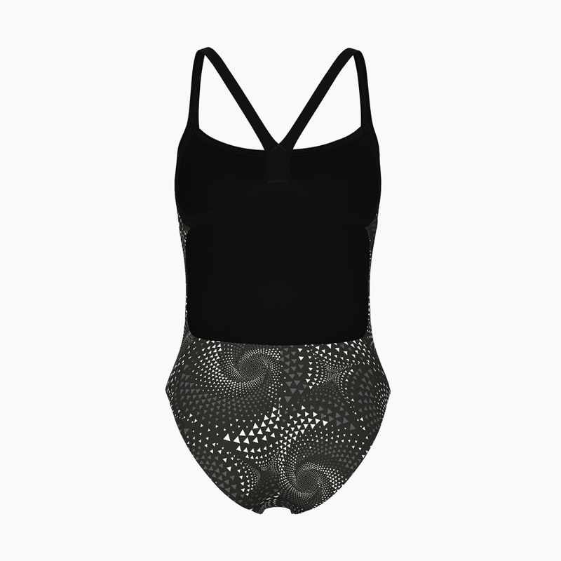 Arena Fireflow Challenge Back fekete/csapat fekete női egyrészes fürdőruha 2