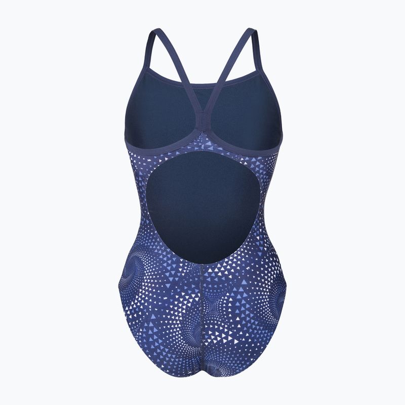 Női egyrészes fürdőruha arena Fireflow Lightdrop Back navy/team navy 2