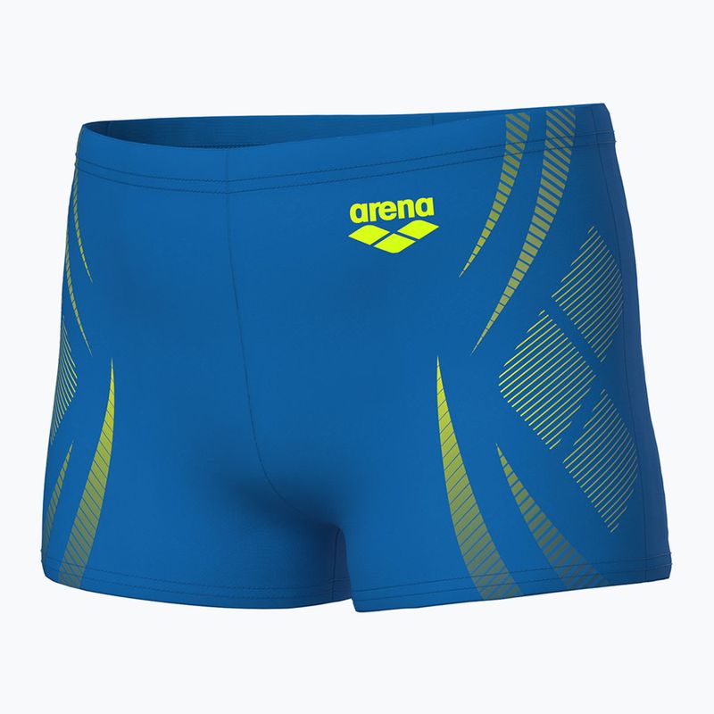 Gyermek arena Poseidonia Swim Short kék folyó/artic lime boxer rövidnadrág 3