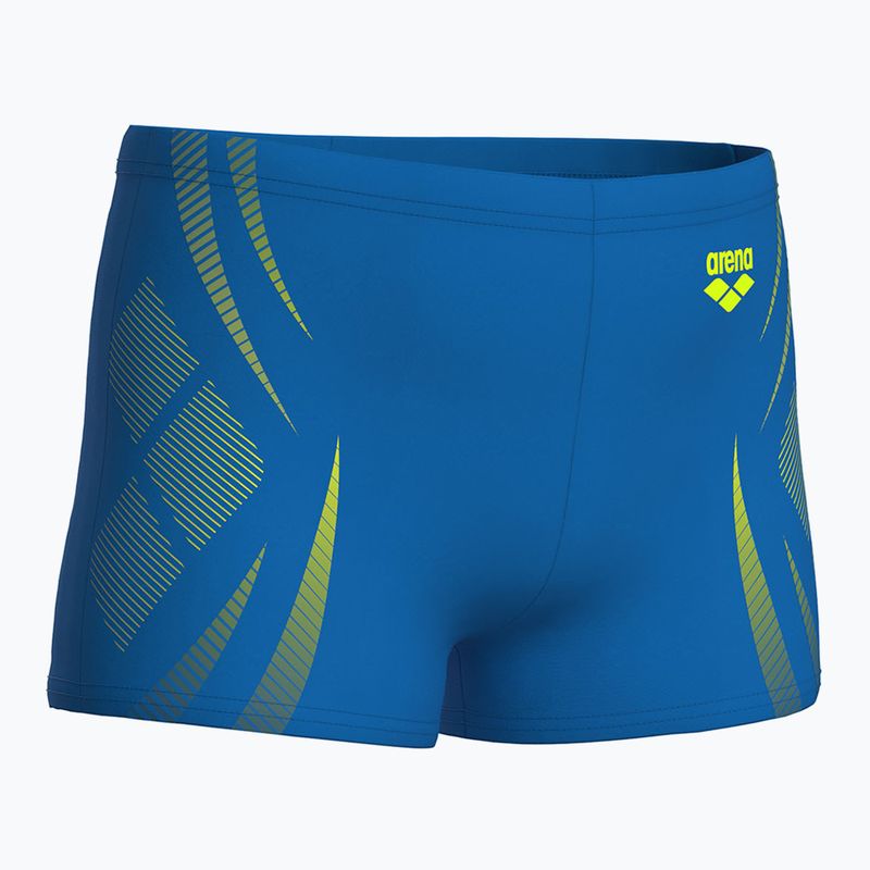 Gyermek arena Poseidonia Swim Short kék folyó/artic lime boxer rövidnadrág 4