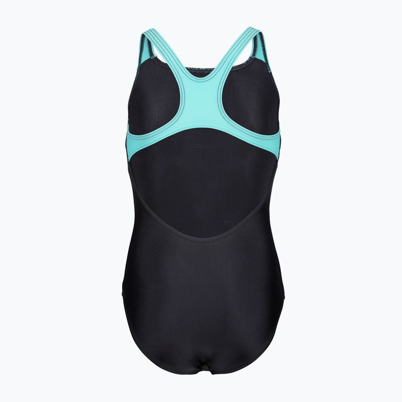 Gyerek egyrészes fürdőruha arena Kikko Swim Pro Back black/water 2