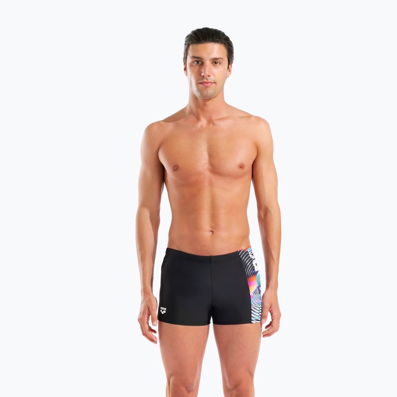 Úszóbokszerek Arena Lit Logo Swim Short black/multi 5
