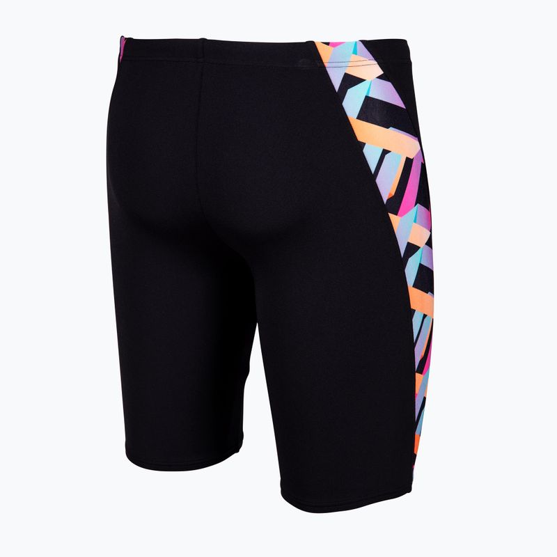 Férfi úszó jammer arena Texture Swim black/black multi 4