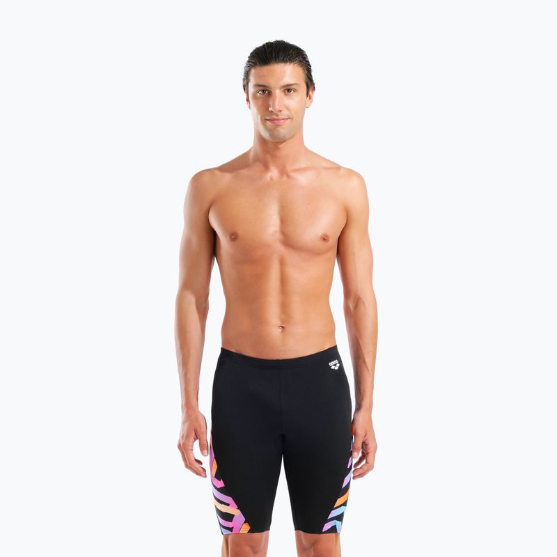Férfi úszó jammer arena Texture Swim black/black multi 5
