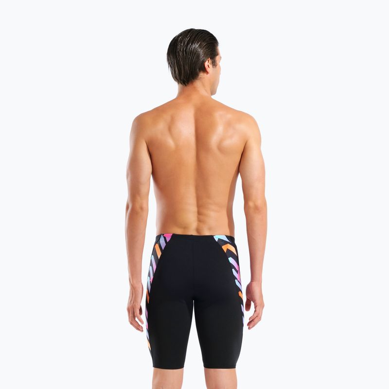 Férfi úszó jammer arena Texture Swim black/black multi 7