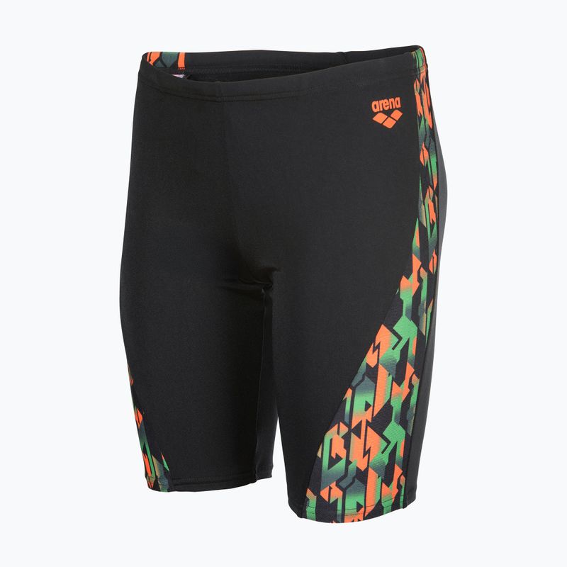 Gyermek úszó jammer arena Print Swim black/orange multi 3