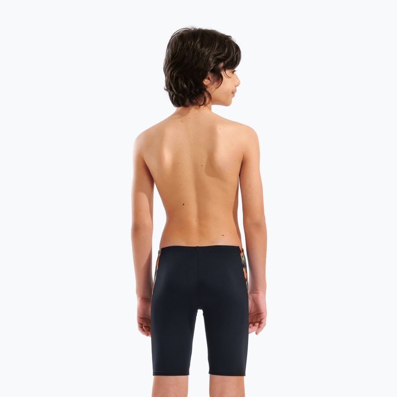 Gyermek úszó jammer arena Print Swim black/orange multi 7