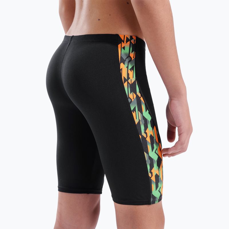 Gyermek úszó jammer arena Print Swim black/orange multi 9