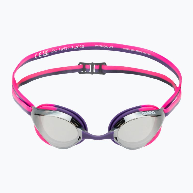 Gyermek úszószemüveg arena Python Mirror Jr silver/shocking pink/plum 2