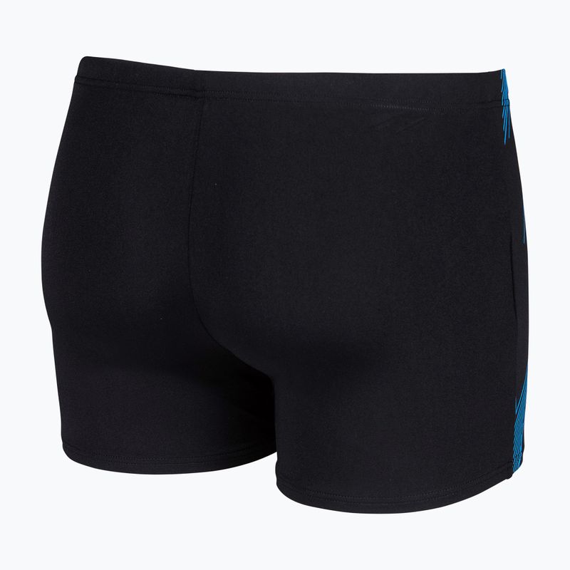 Férfi úszó boxer nadrág arena Graphic Swim Short black/turquoise 4