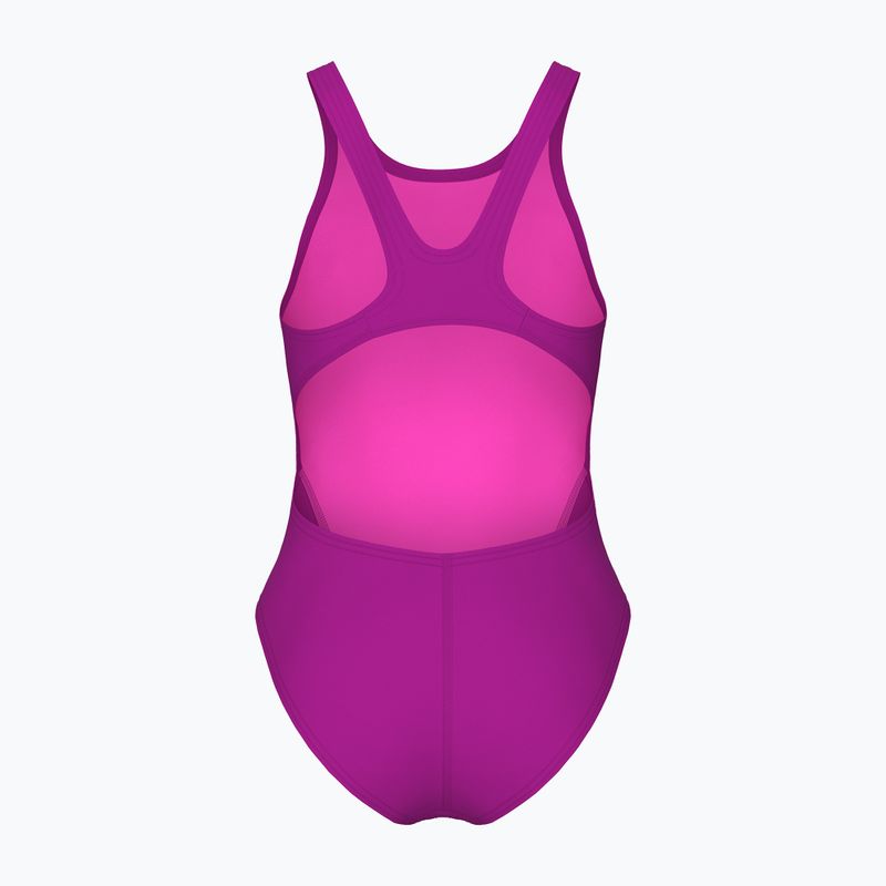 Gyerek egyrészes fürdőruha Arena Team Swim Tech Solid very fuchsia/water 2