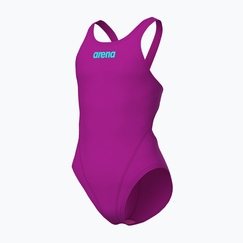 Gyerek egyrészes fürdőruha Arena Team Swim Tech Solid very fuchsia/water 3