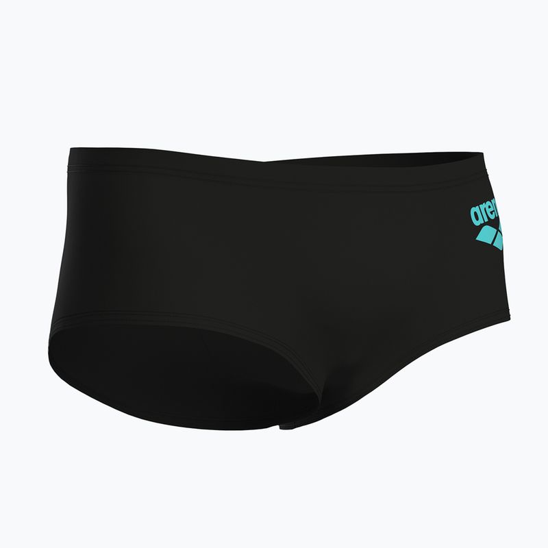 Férfi úszó boxer nadrág arena One Low Waist Short Big Logo black/black 4