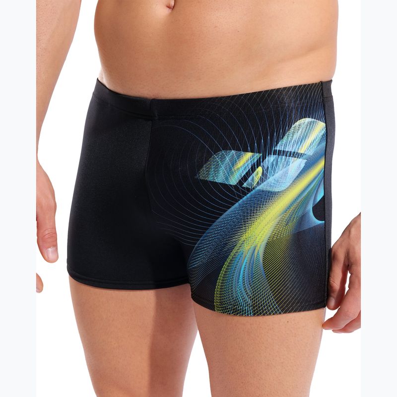 Férfi úszó boxer nadrág arena Jellyfish Swim Short black/multi 4
