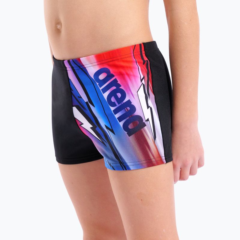 Fiú boxer úszónadrág arena Loud Swim Short black/multi 4