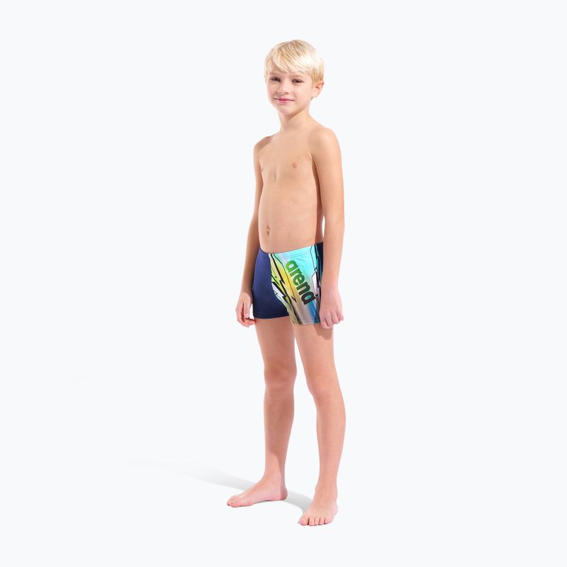 Fiú boxer úszónadrág arena Loud Swim Short navy/multi 2