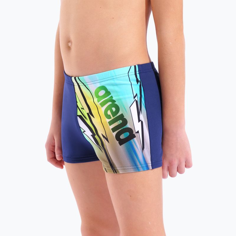 Fiú boxer úszónadrág arena Loud Swim Short navy/multi 4