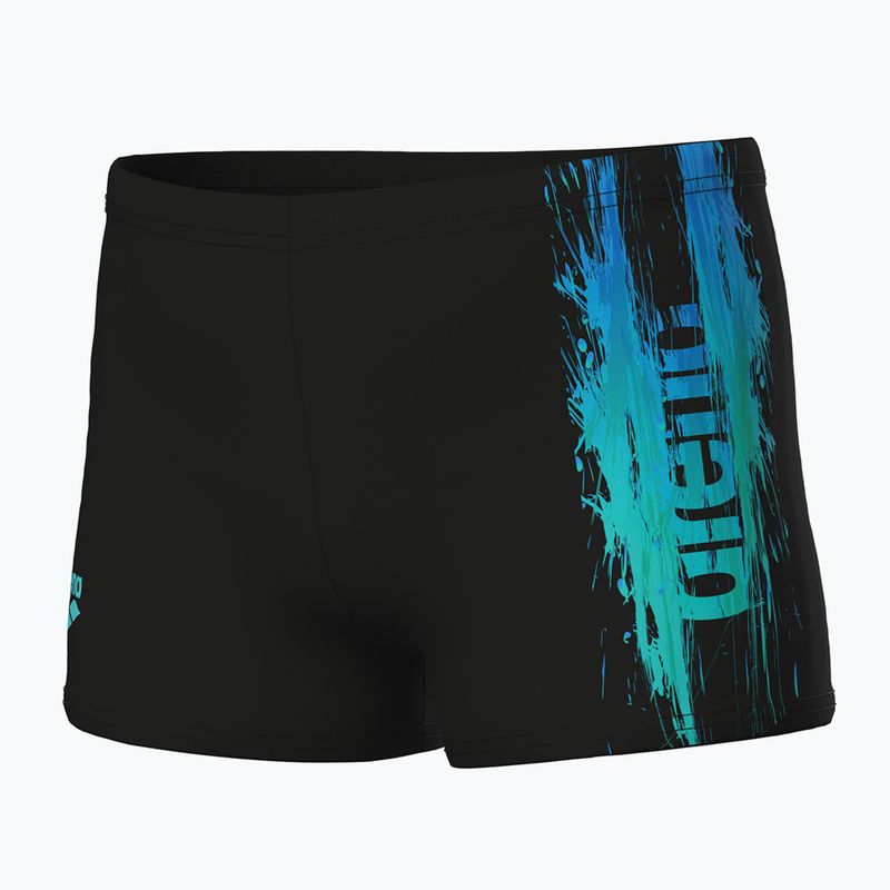 Fiú boxer úszónadrág arena Loud Swim Short black/black multi 3