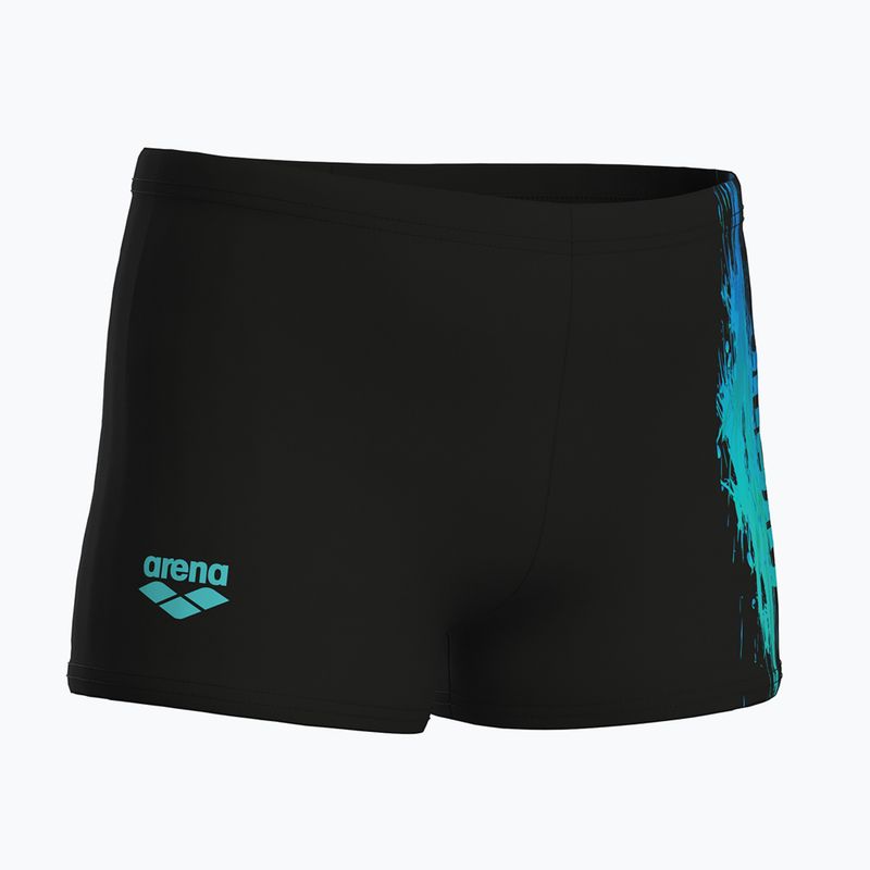 Fiú boxer úszónadrág arena Loud Swim Short black/black multi 4