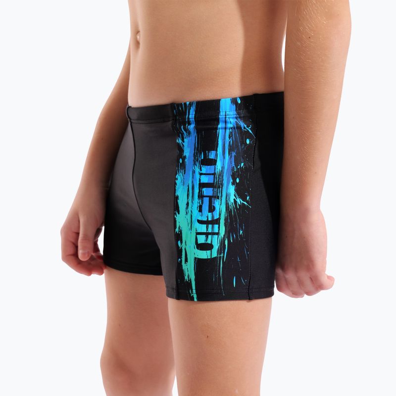 Fiú boxer úszónadrág arena Loud Swim Short black/black multi 8