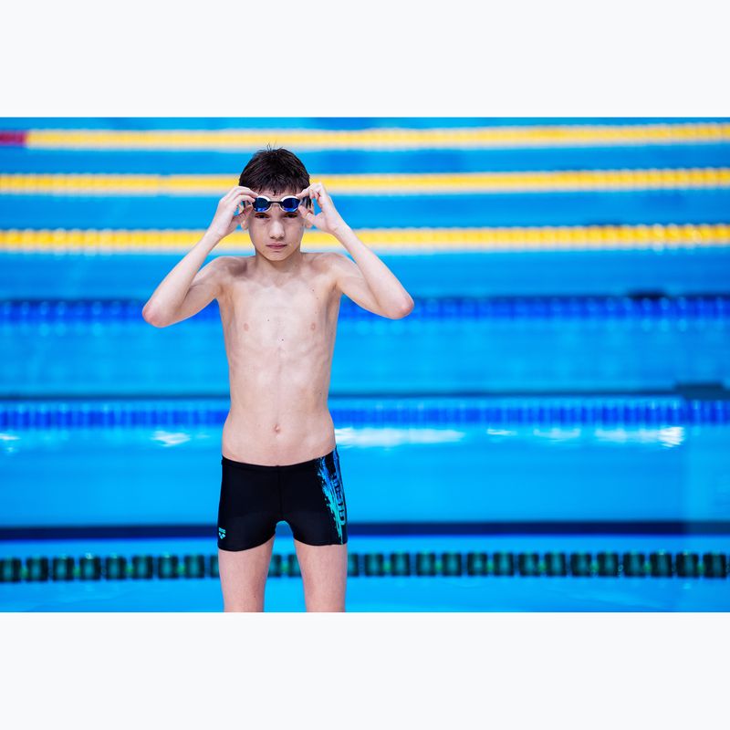 Fiú boxer úszónadrág arena Loud Swim Short black/black multi 11